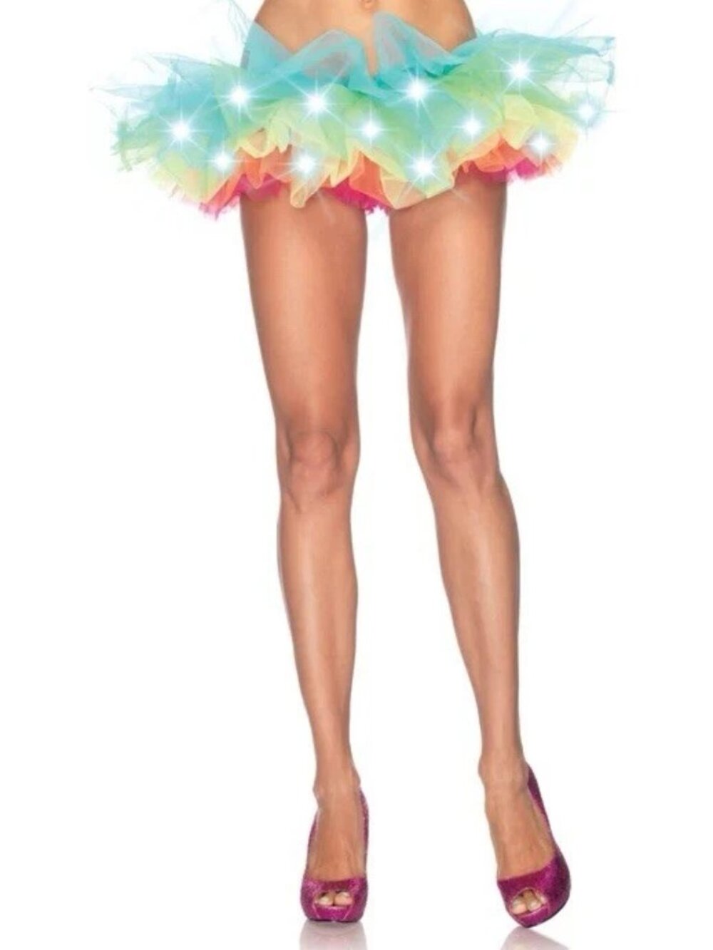 Leg Avenue Women's Rainbow Organza Tutu One size